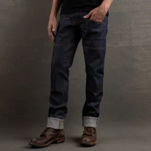 Die Hard Double Knee Tapered Leg - 14.5oz Shogun Stretch Japan Selvage Denim Jean