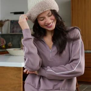 Ivory Waffle Knit Textured Pom Beanie